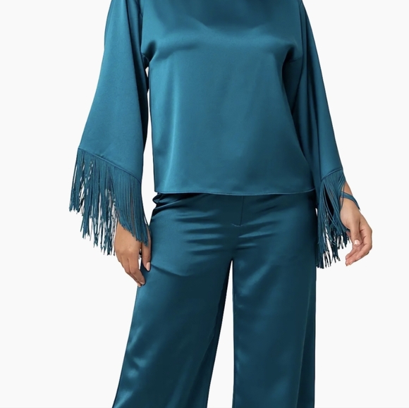 NWT - Trina Turk "Arabella" Fringe Top, Size L - Picture 3 of 4